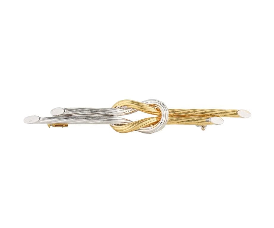 Roberto Coin Vintage Roberto Coin Two Tone Knot Twisted Brooch in 18K