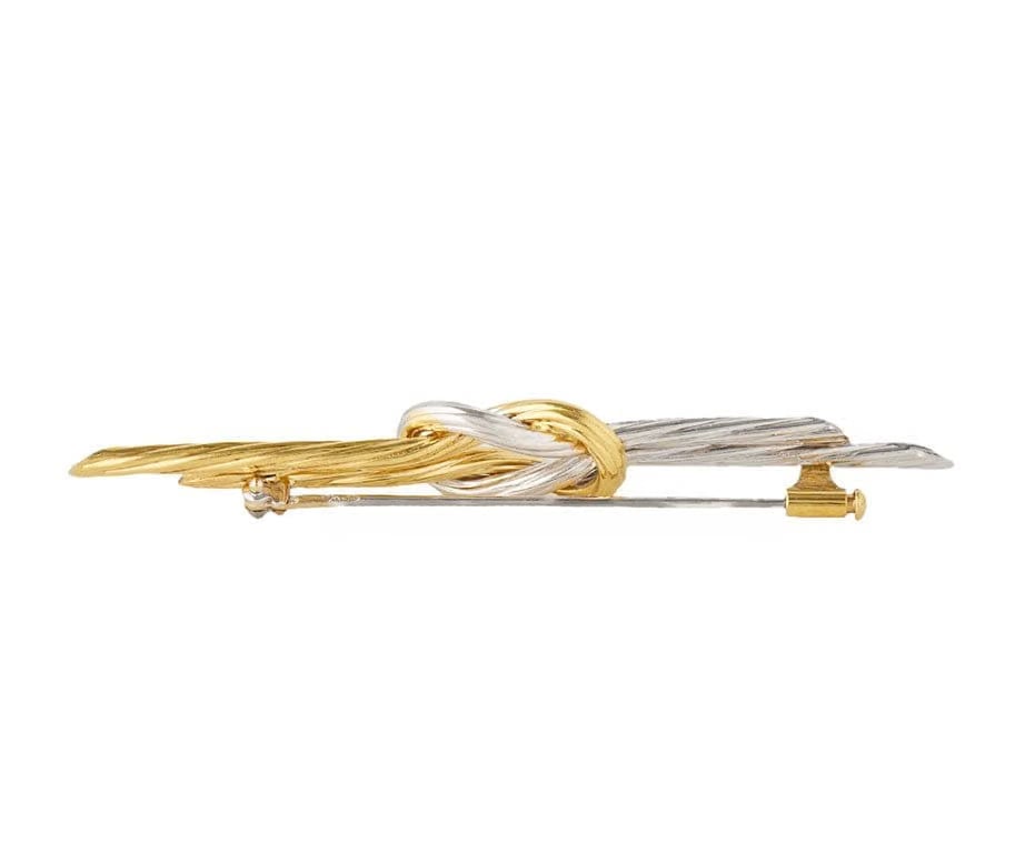 Roberto Coin Vintage Roberto Coin Two Tone Knot Twisted Brooch in 18K