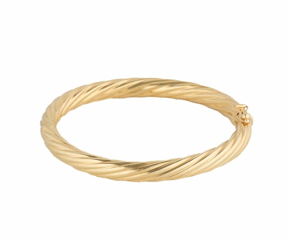 Tiffany & Co. 6.50MM Polished Bangle Bracelet in 14K