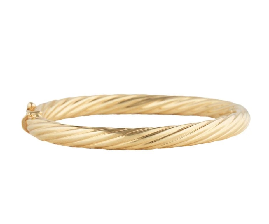 Tiffany & Co. 6.50MM Polished Bangle Bracelet in 14K