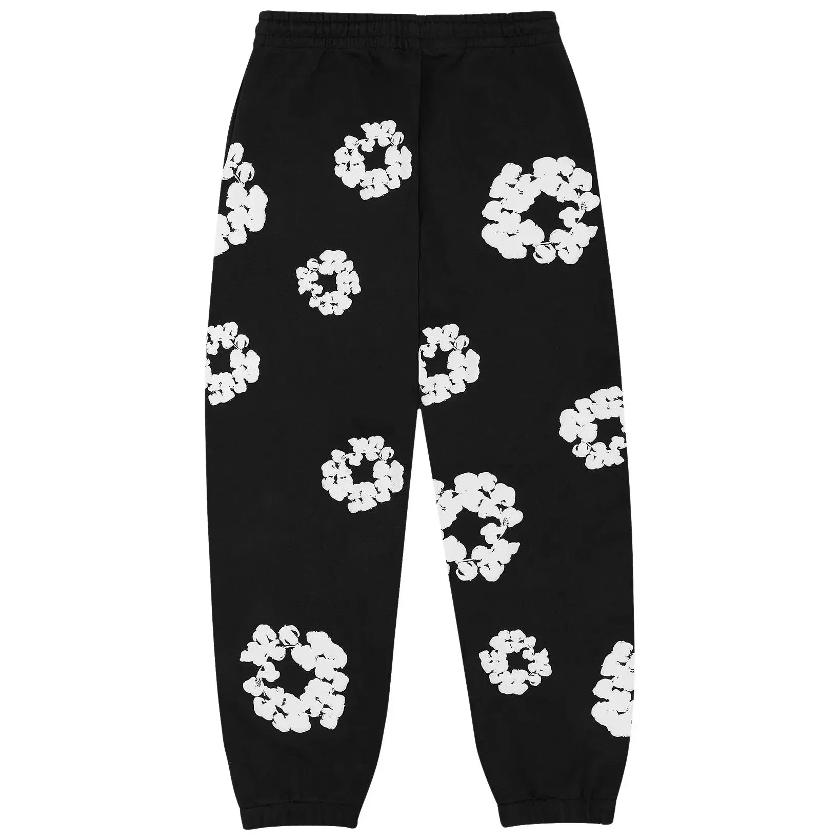 Denim Tears Cotton Wreath Sweatpants 'Black White'