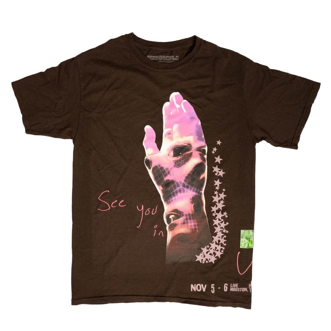 Travis Scott Astroworld All Seeing Hands tee