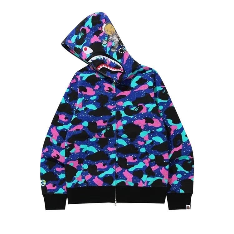 Bape x Kid Cudi Shark Full Zip Hoodie