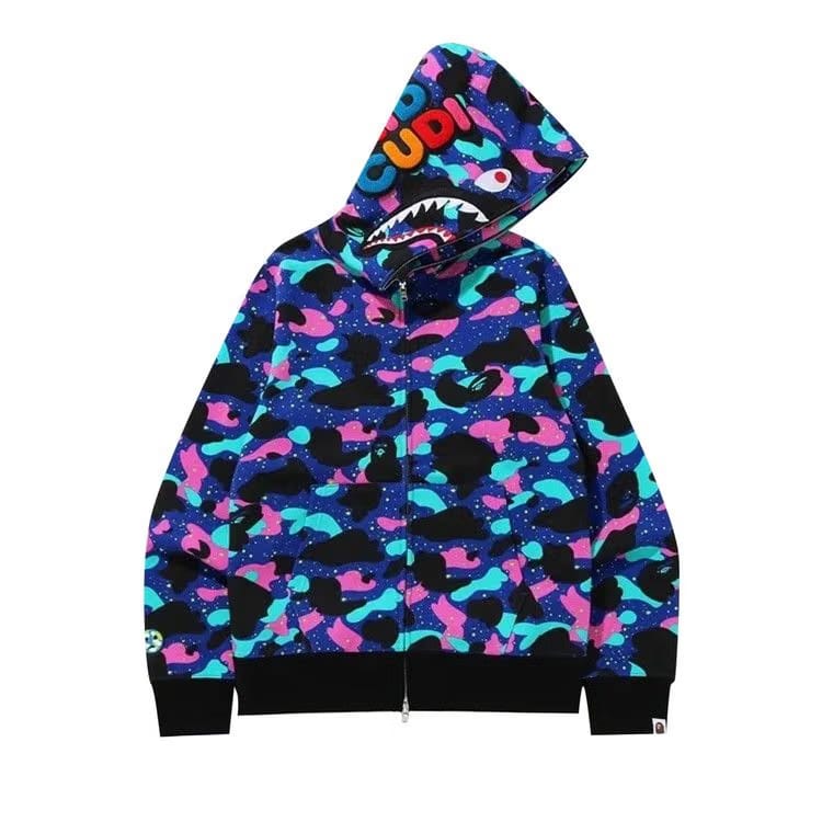 Bape x Kid Cudi Shark Full Zip Hoodie