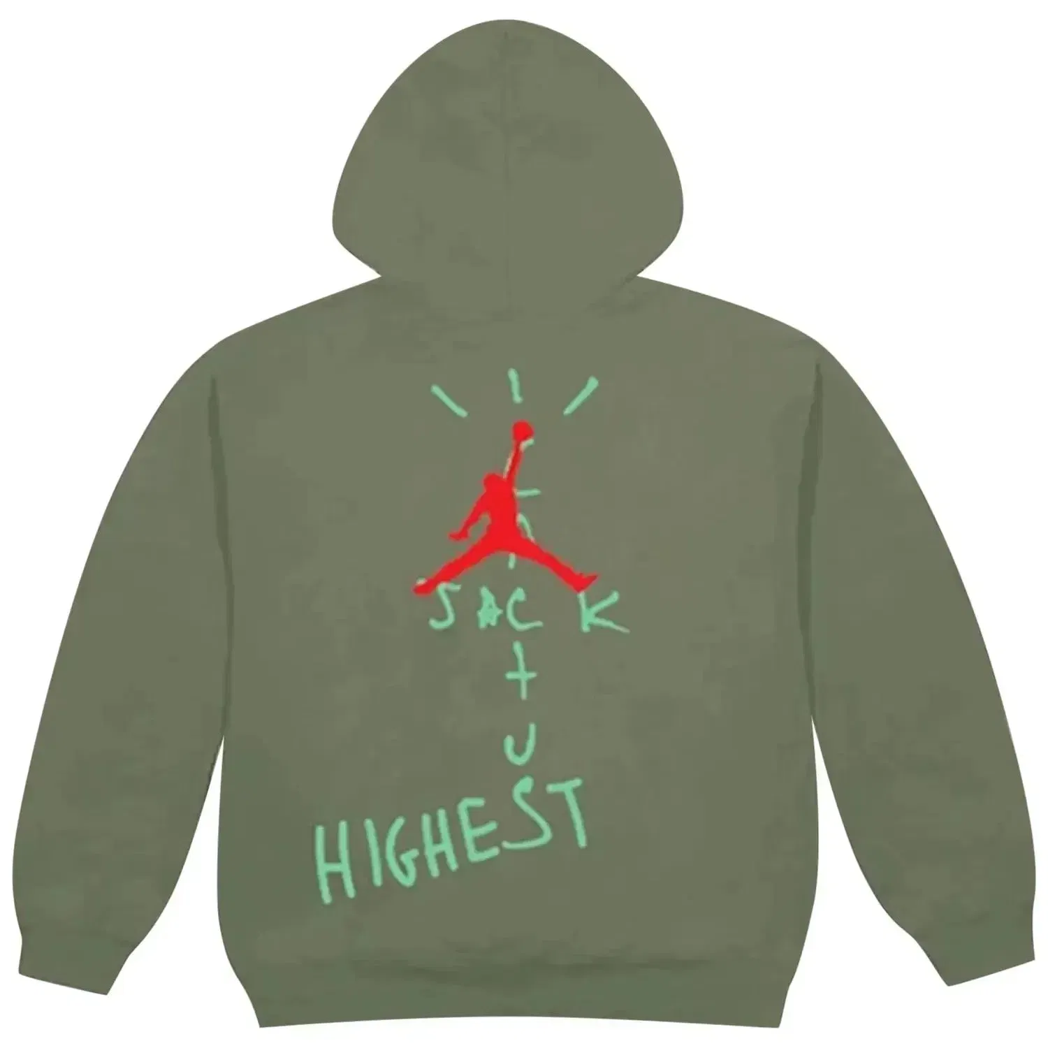 Travis Scott Cactus Jack by Travis Scott x Air Jordan Highest Hoodie 'Olive'