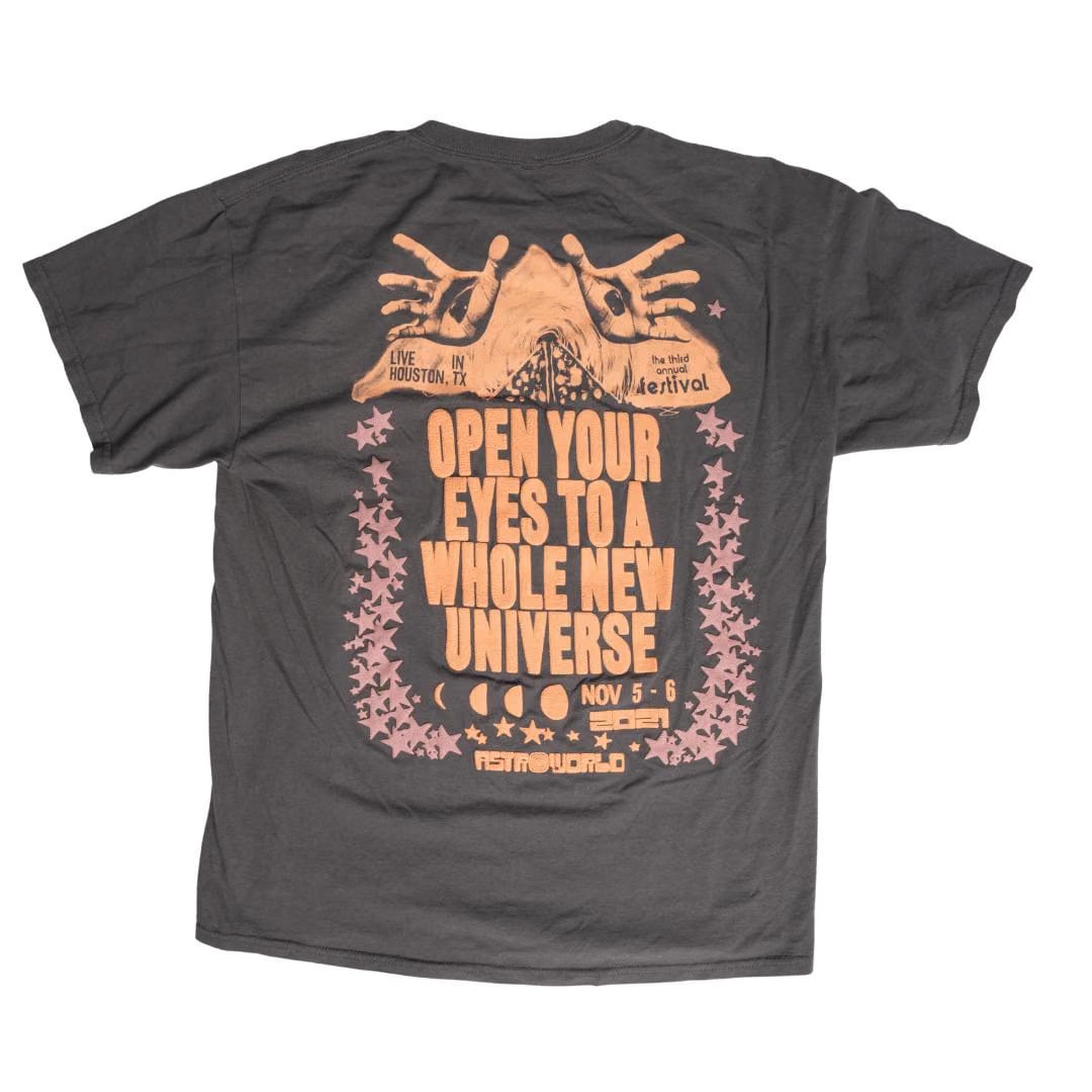 Travis Scott Astroworld Open Your Eyes tee