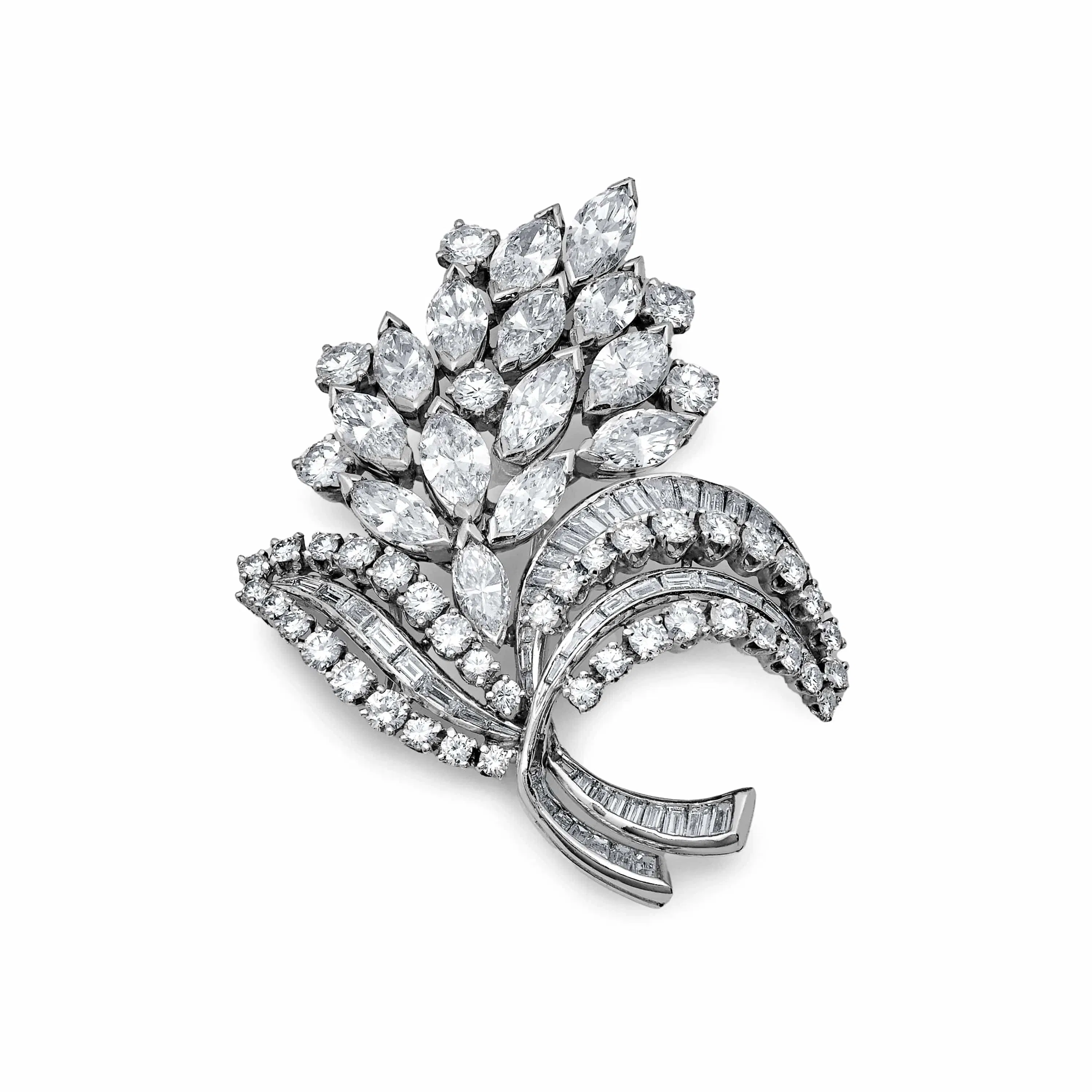 Jewels Aficionado Vintage Diamond Bouquet Brooch