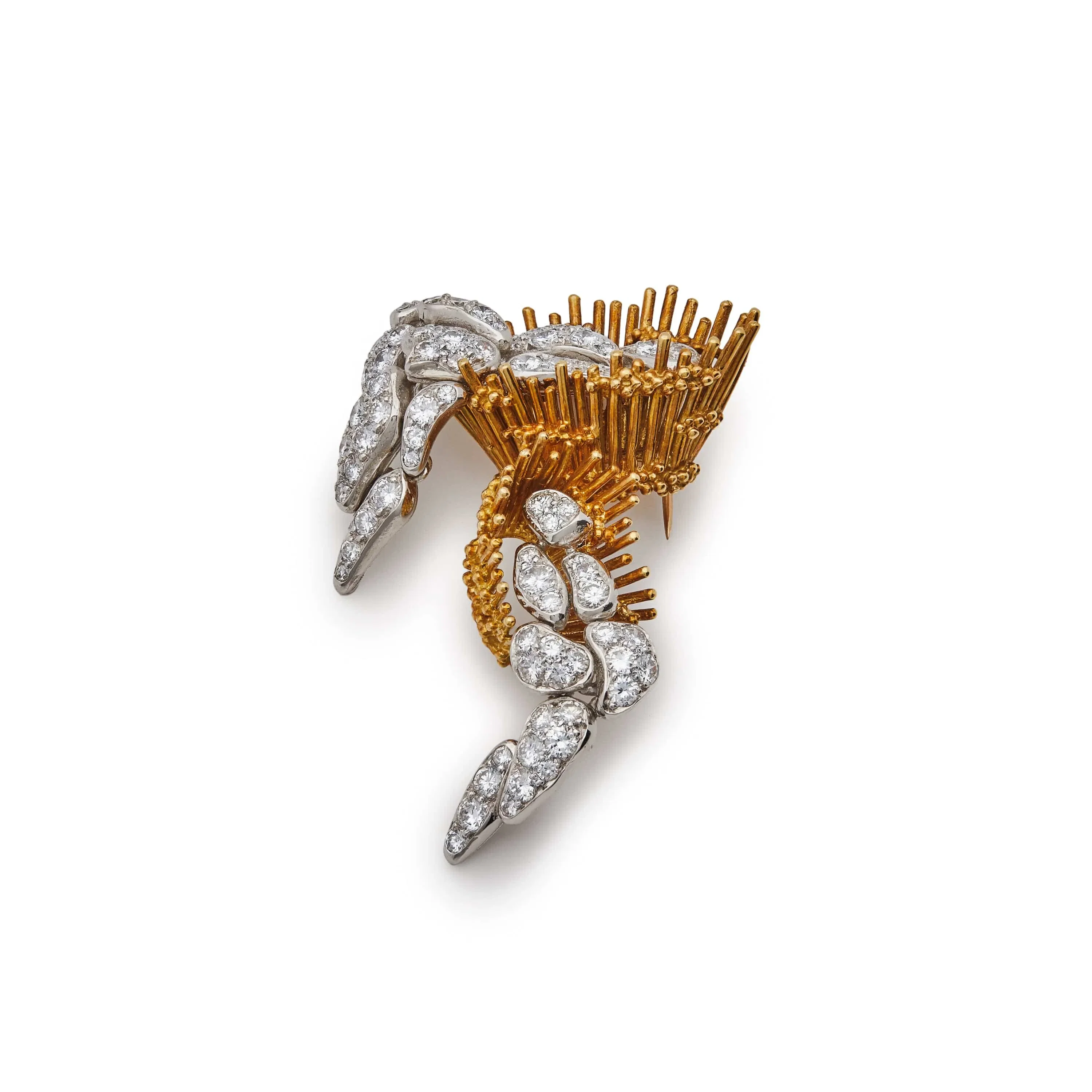 Jewels Aficionado Mixed Metal Vintage Brooch