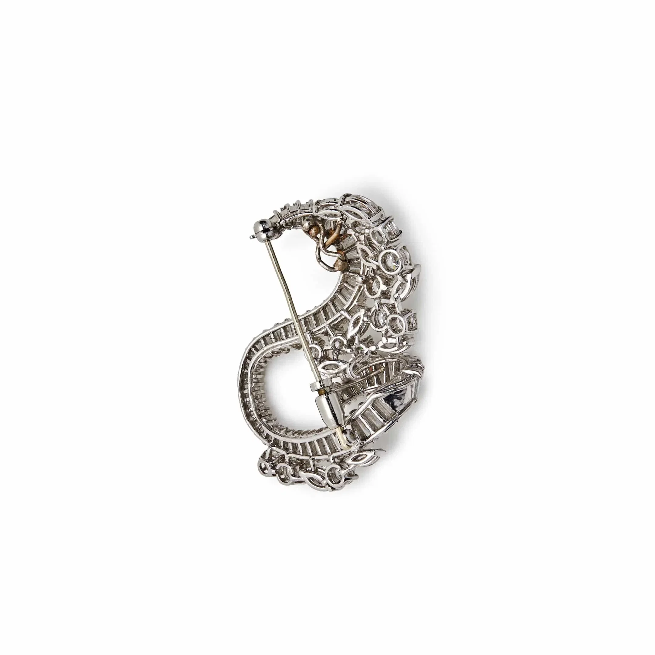 Jewels Aficionado Vintage Mixed-Cut Diamond Brooch