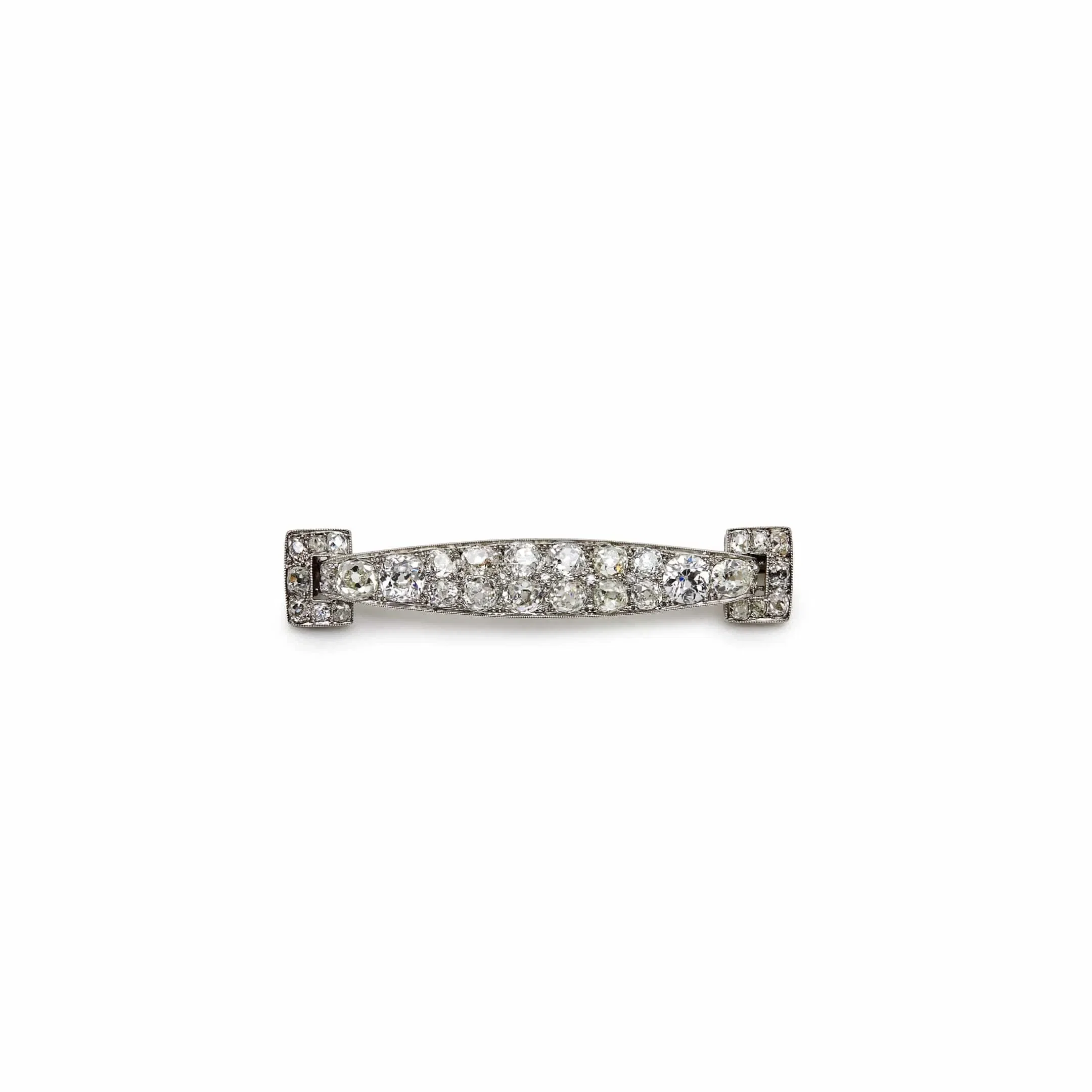 Jewels Aficionado Old Mine-Cut Diamond Antique Brooch