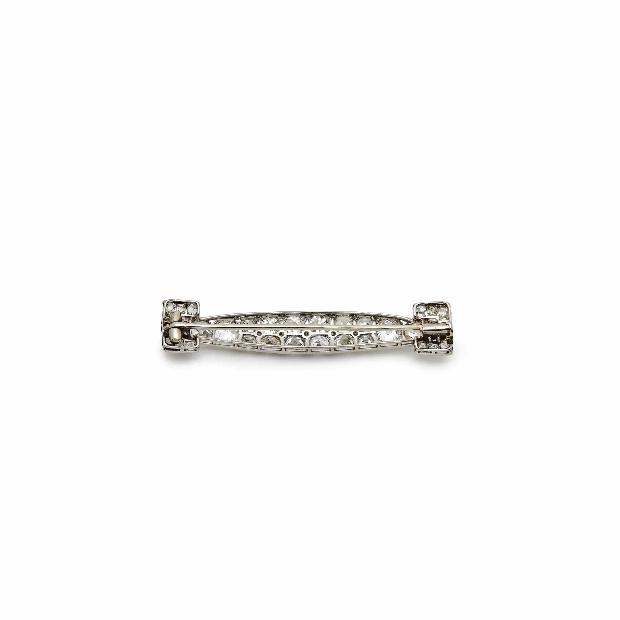 Jewels Aficionado Old Mine-Cut Diamond Antique Brooch