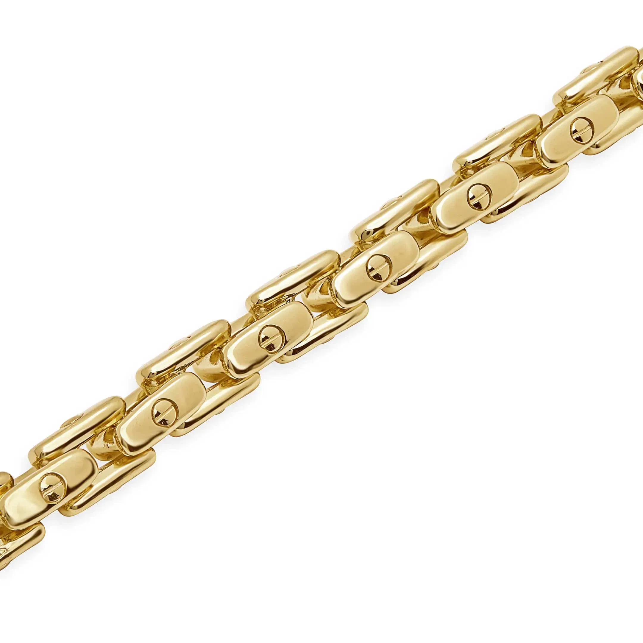 Jewels Aficionado Men's Bold Anchor Bracelet in Yellow Gold