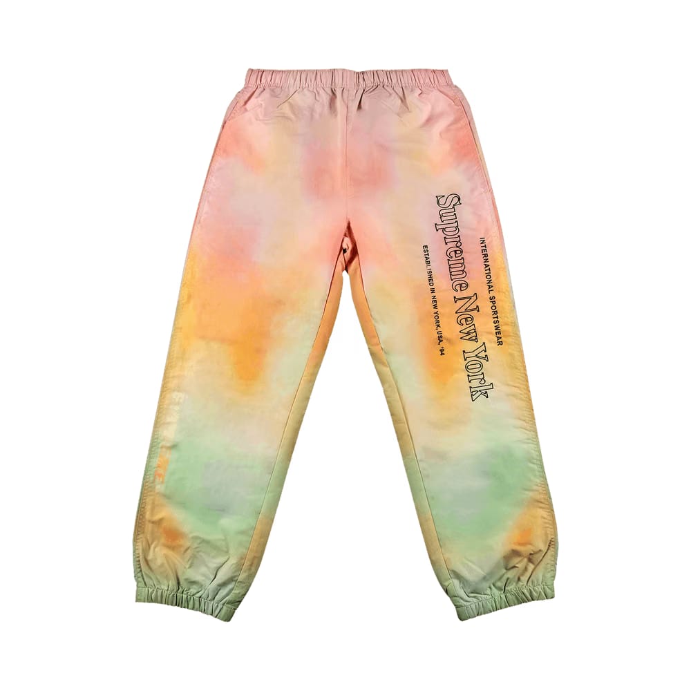 Supreme Side Logo Track Pant Yellow Gradient