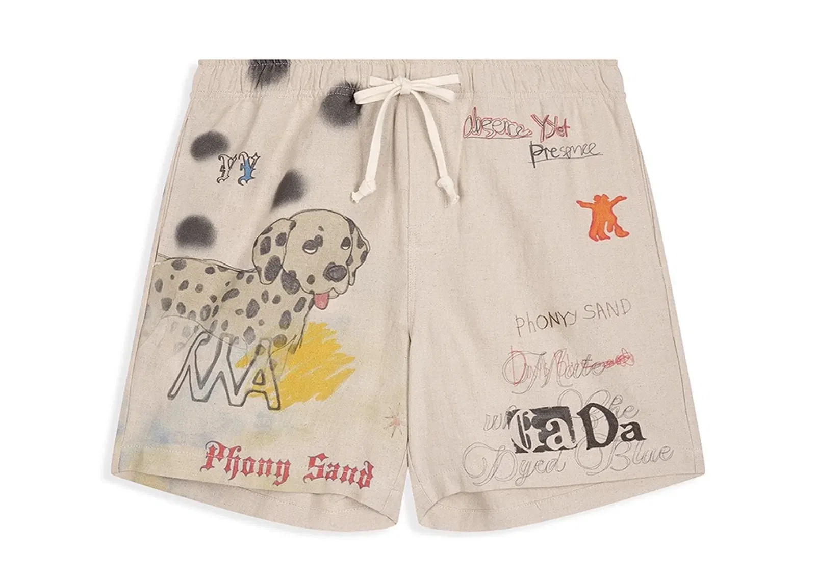 Open YY Pet Club Dalmatian Shorts Beige