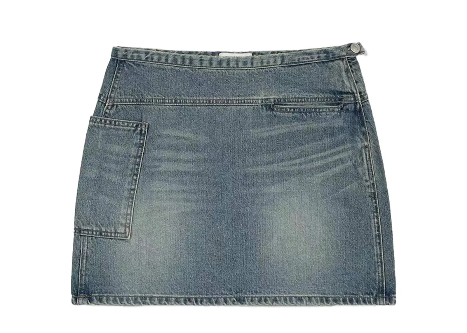 Low Classic Pocket Denim Skirt Blue