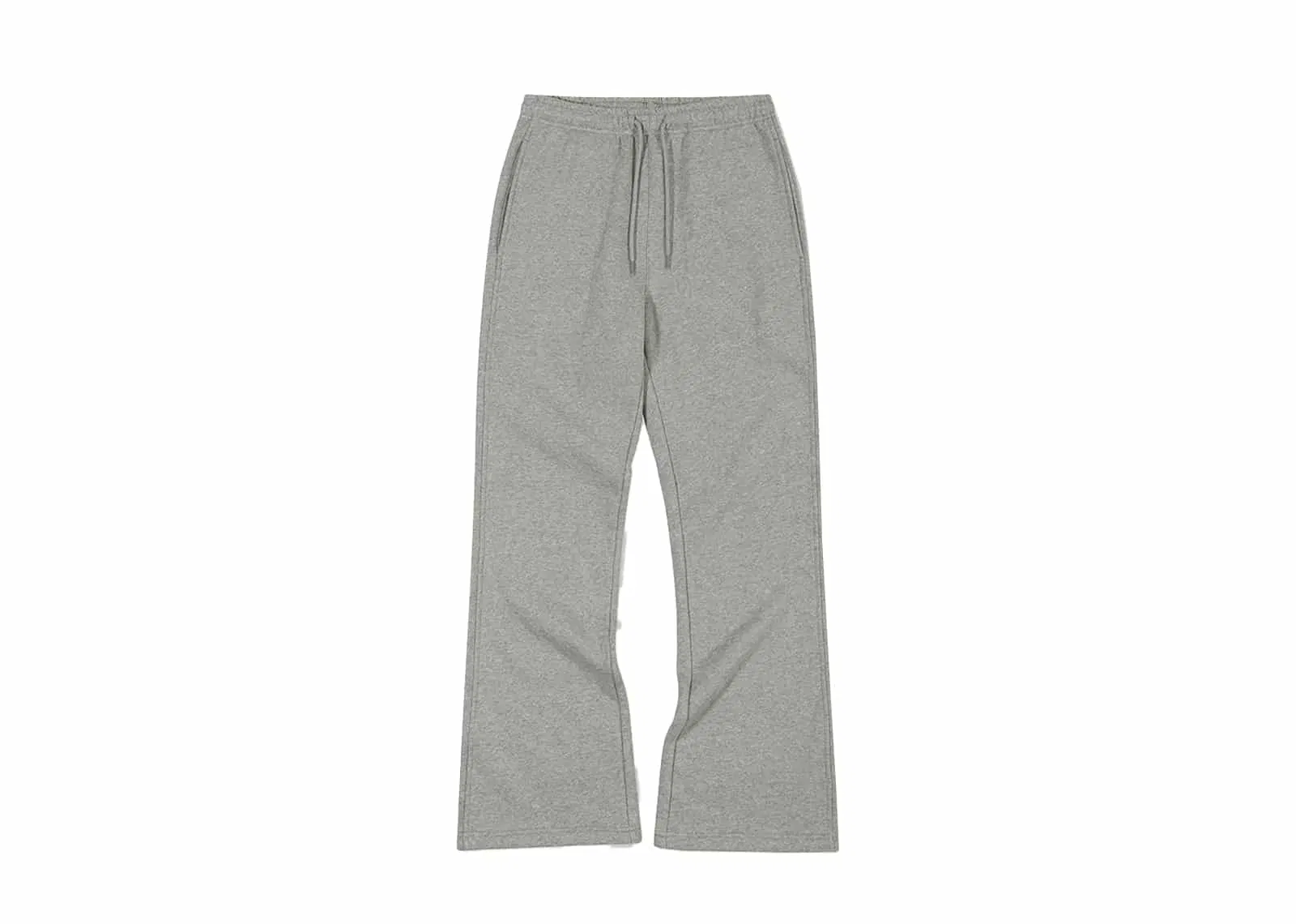 Low Classic Fleece Lined Boot Cut Sweatpants Melange Grey