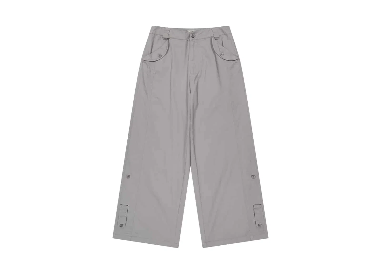 Coyseio Washed Button Tab Pants Grey