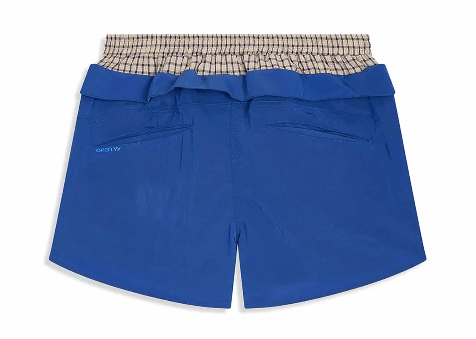 Open YY Color Block Layerd Shorts Blue