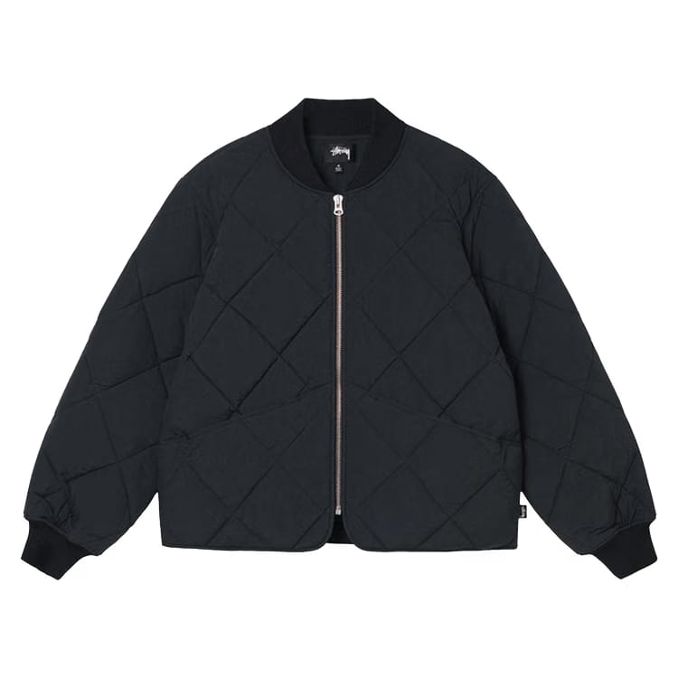 Stussy Dice Quilted Liner Jacket Black