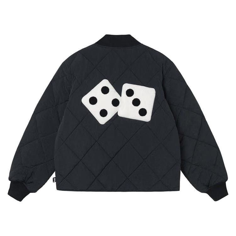 Stussy Dice Quilted Liner Jacket Black