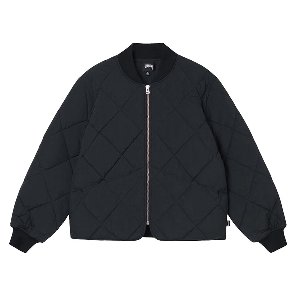 Stussy Dice Quilted Liner Jacket Black