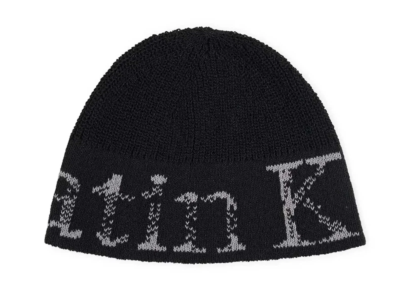 Matin Kim Cracked Logo Light Bucket Beanie Black BN008