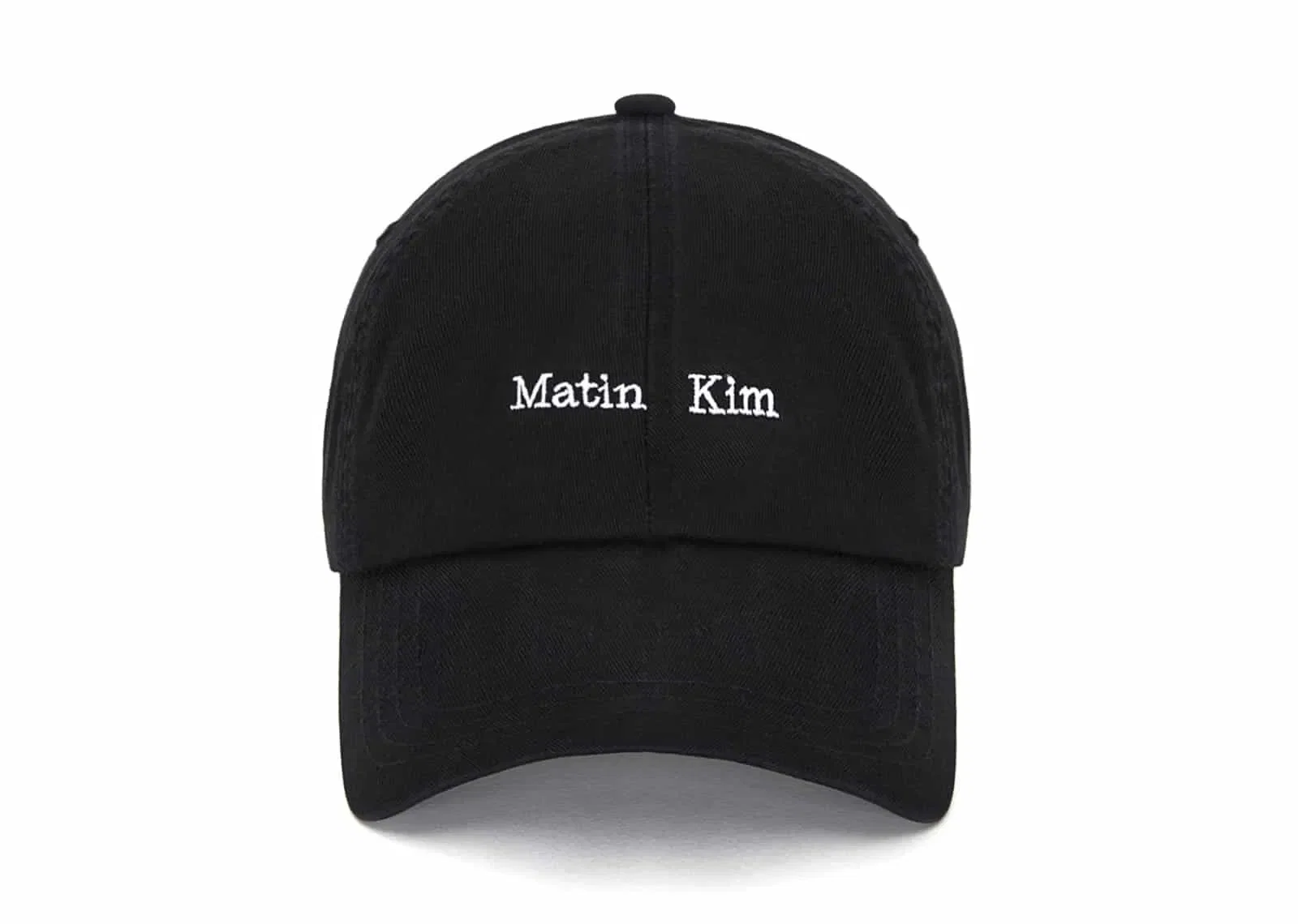Matin Kim Matin Mini Classic Logo Ball Cap Black HT043