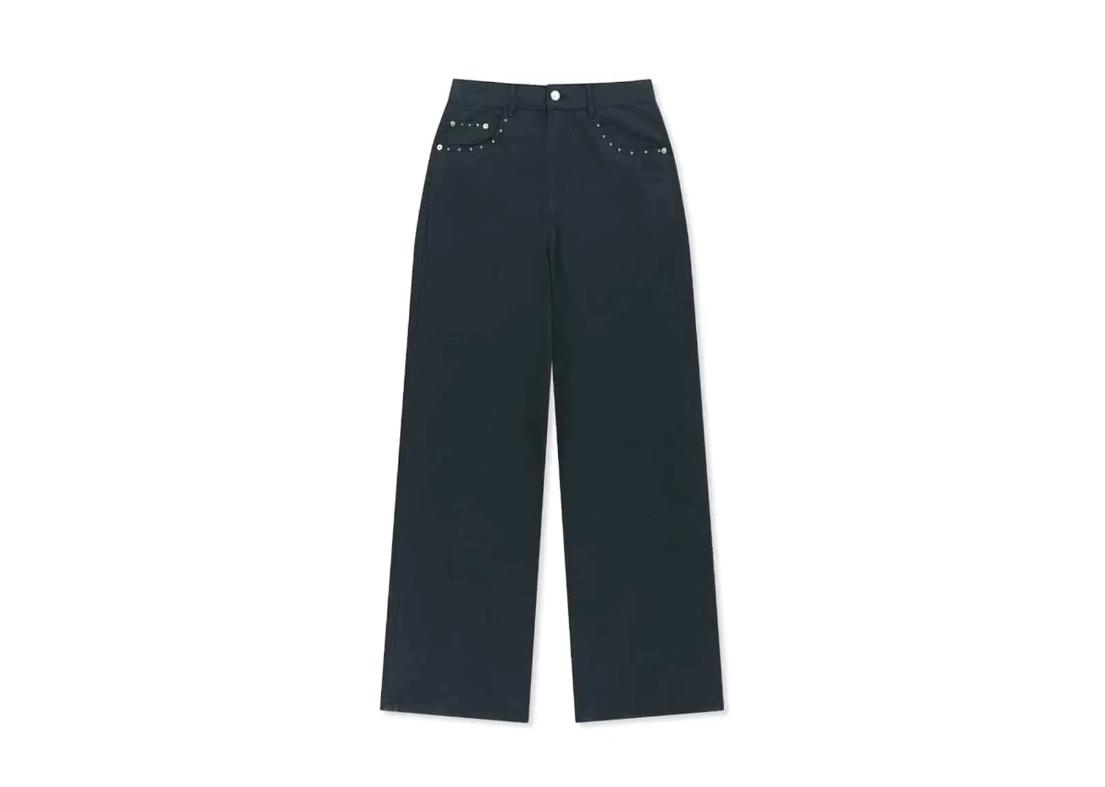 Matin Kim Stud Point Color Denim Pants Navy DN010
