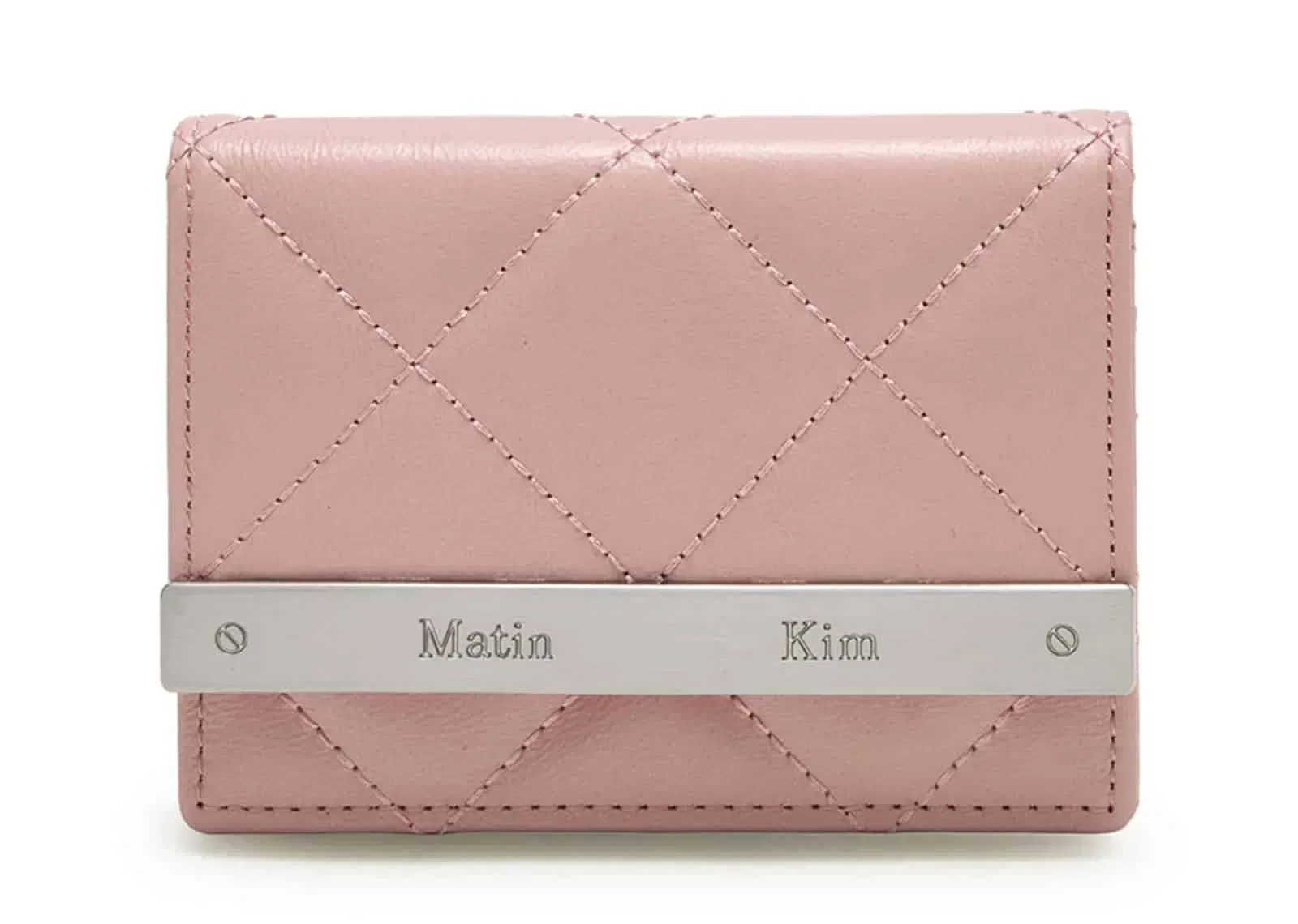 Matin Kim Puff Quilt Wallet Pink WL004