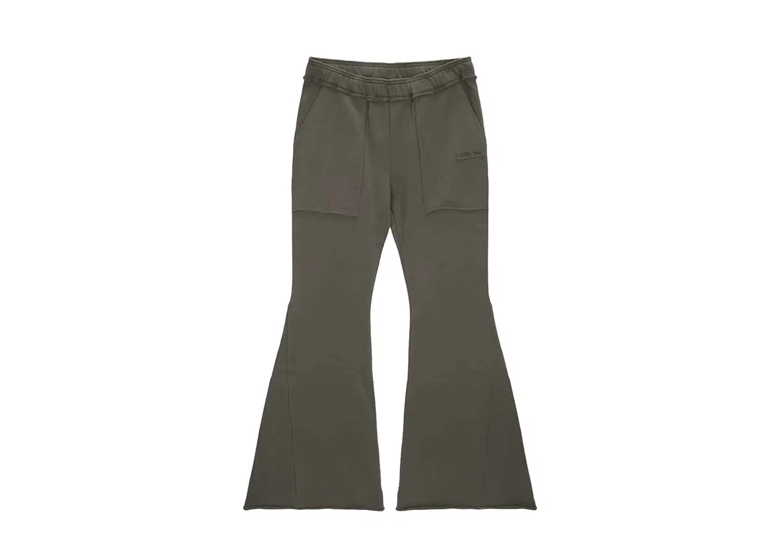 Matin Kim Cut Out Detail Sweatpants Khaki Grey PT051
