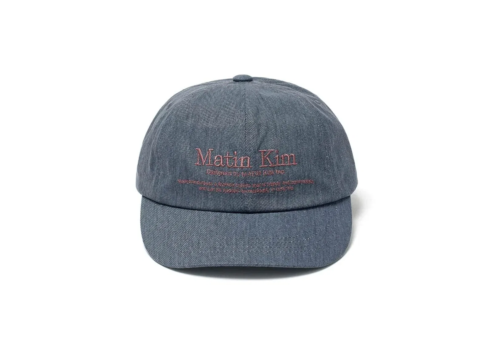Matin Kim Heritage Flat Brim Cap Navy HT040