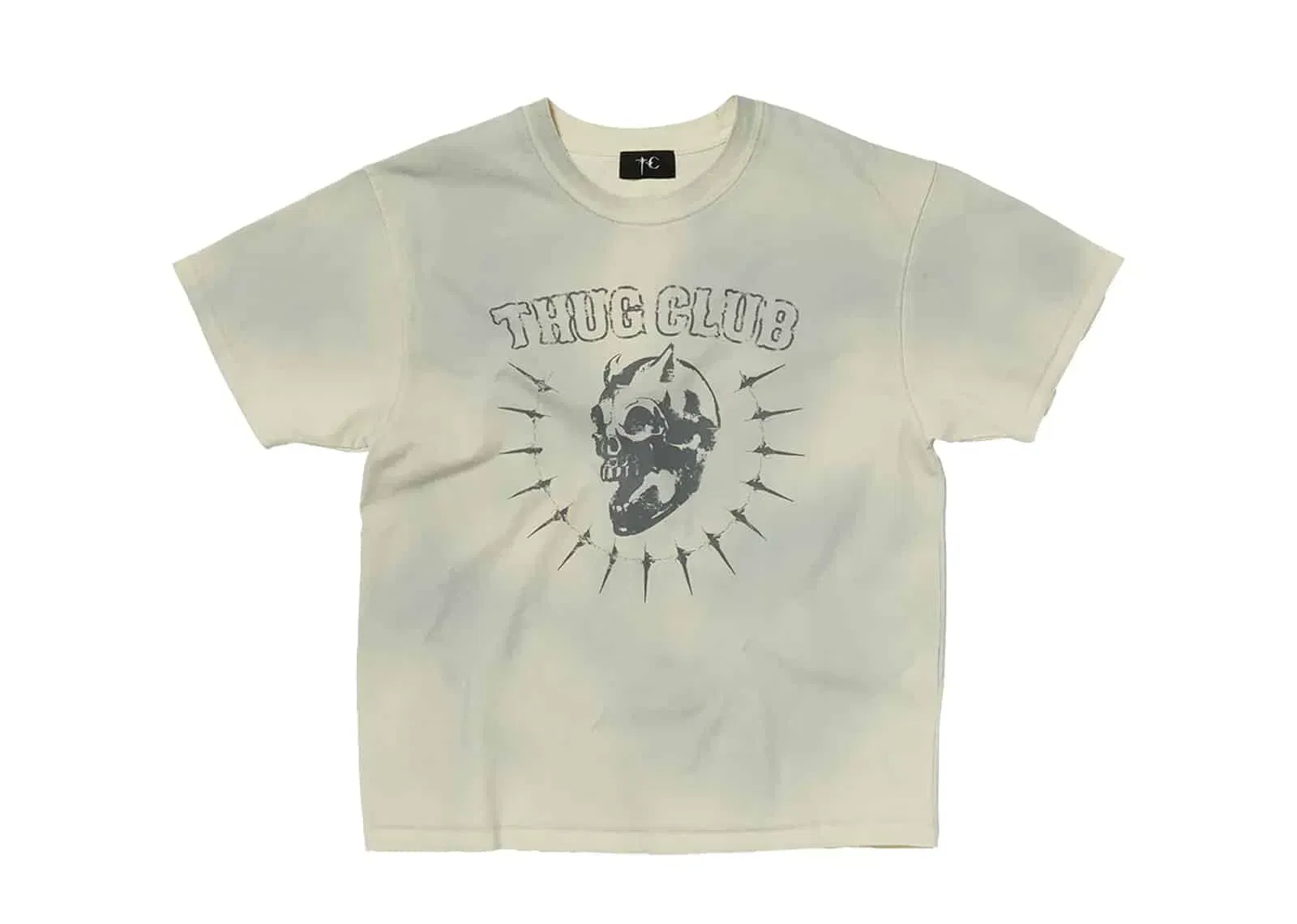Thug Club Vintage Riding Skull Tee Cream