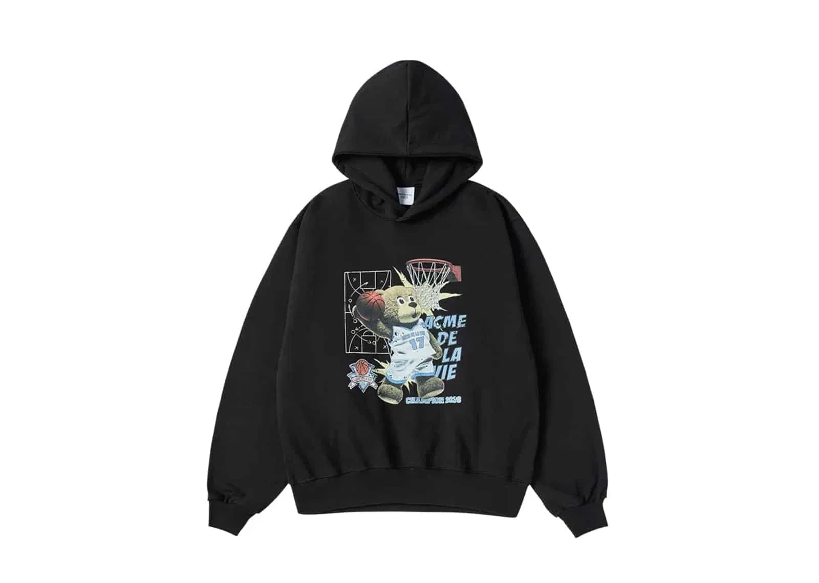 ACME DE LA VIE (ADLV) ADLV Basketball AC Bear Hoodie Black