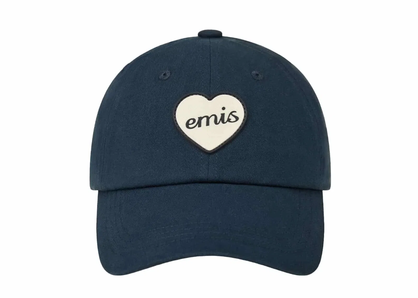 Emis Heart Rubber Patch Ball Cap Navy