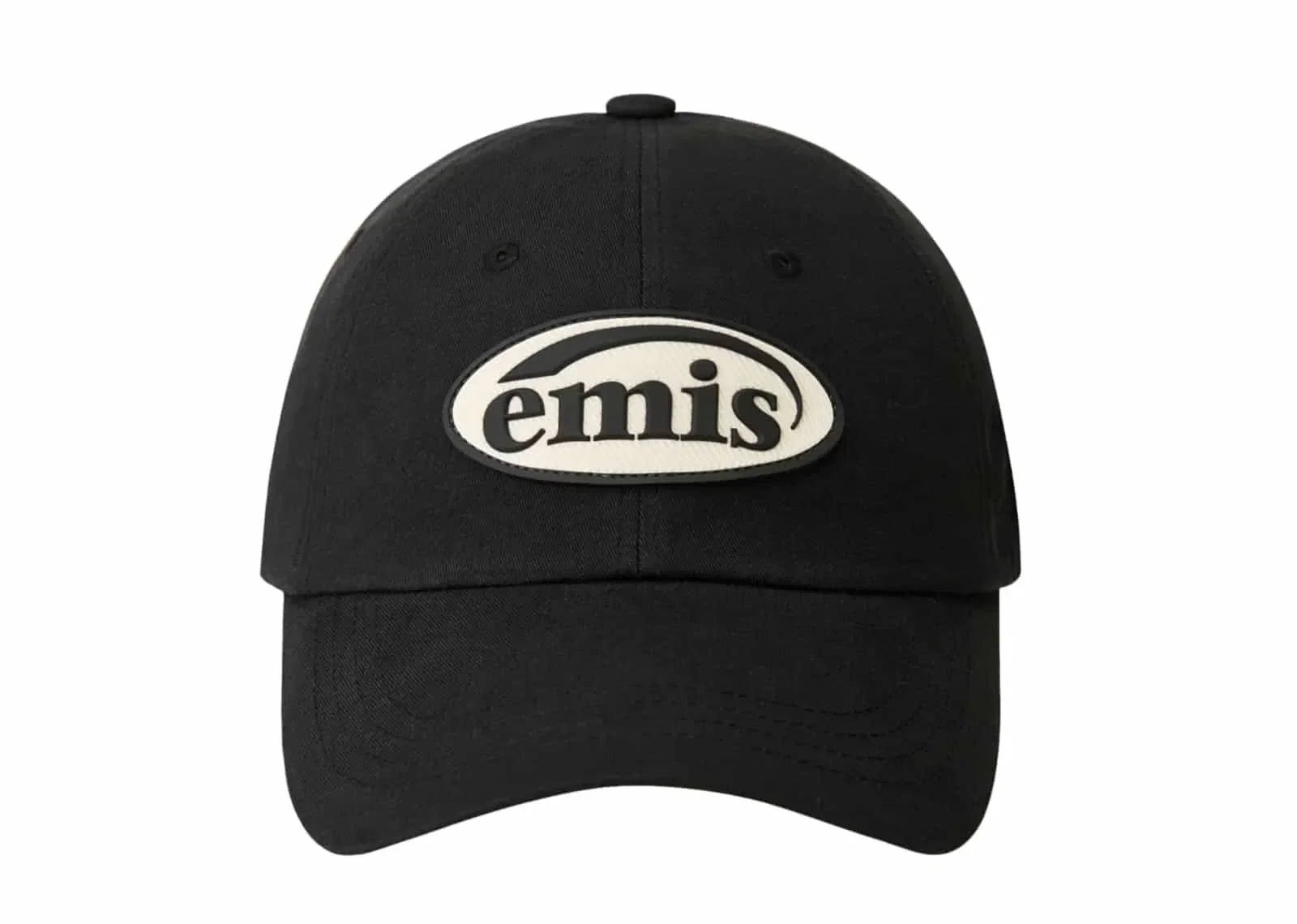 Emis Rubber Patch Ball Cap Black
