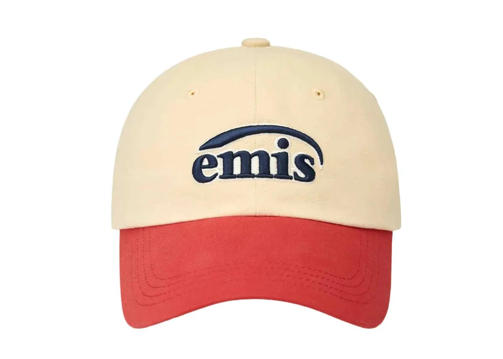 Emis Duo Logo Two Tone Ball Cap Beige