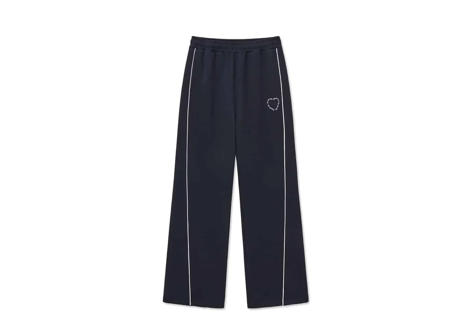 Matin Kim Heart Logo Track Pants Navy PT047
