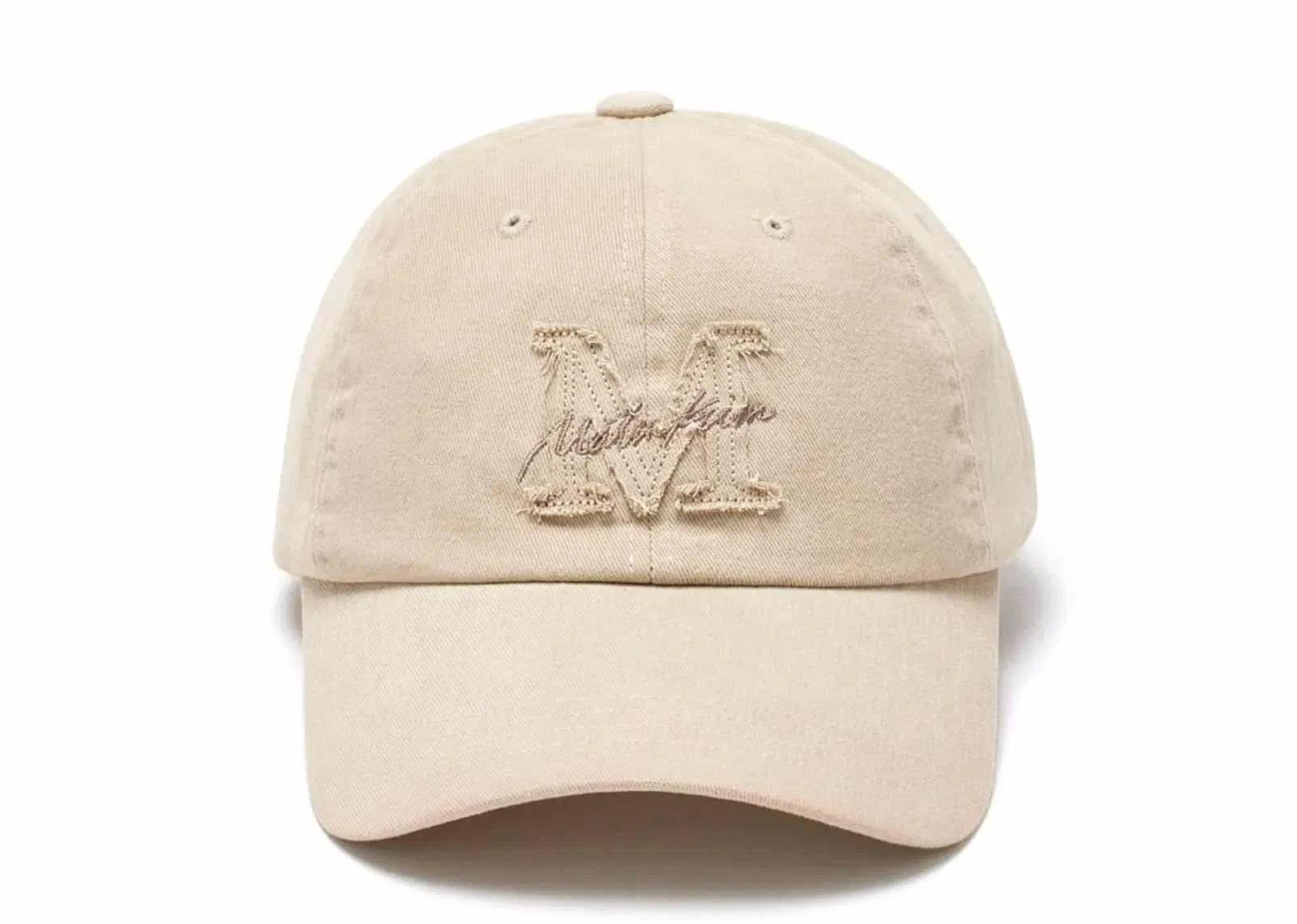 Matin Kim Cursive Ball Cap Beige HT013