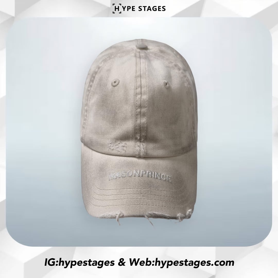 MASONPRINCE DISTRESSED LOGO CAP