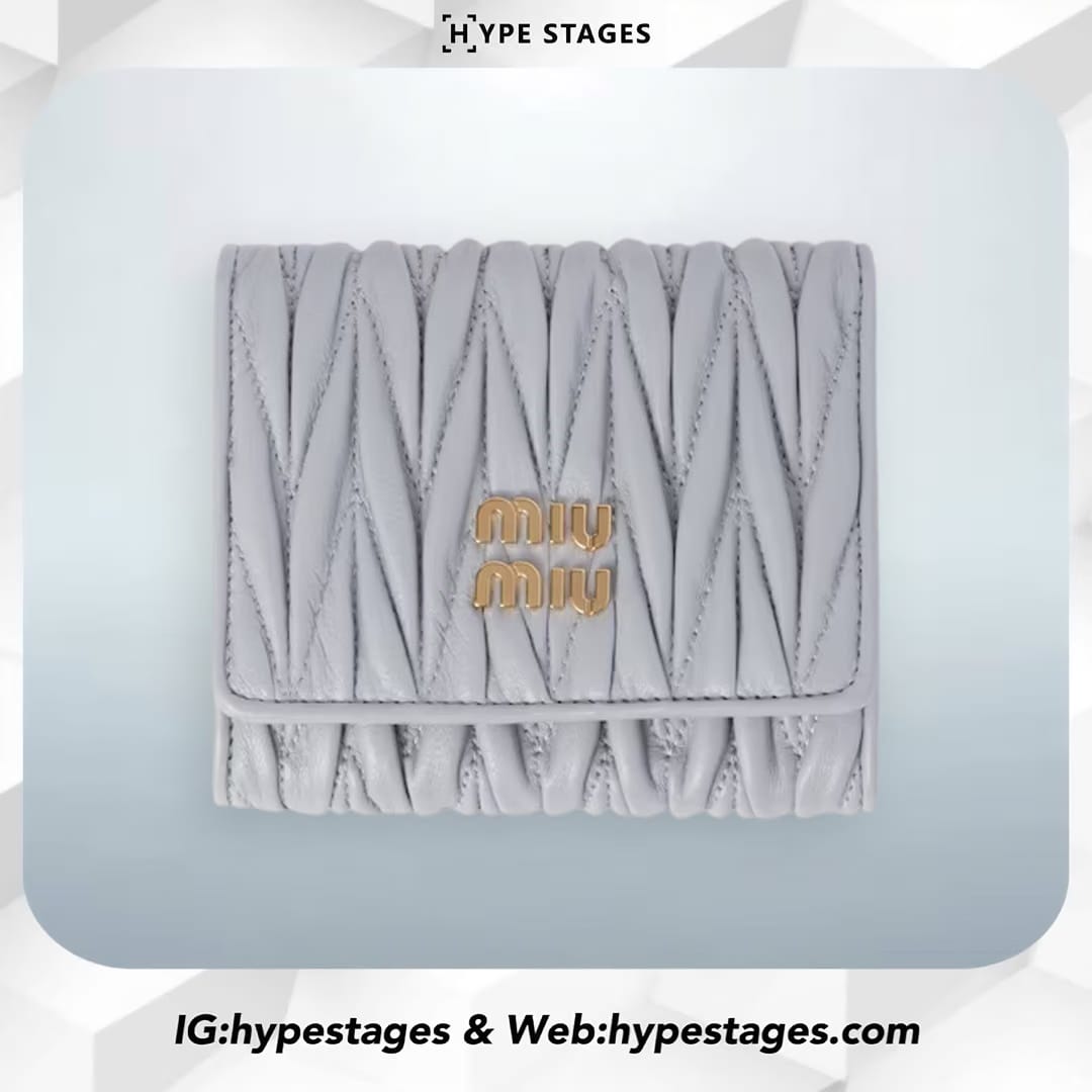 Miu Miu MIUMIU MATELASSE NAPPA LEATHER WALLET