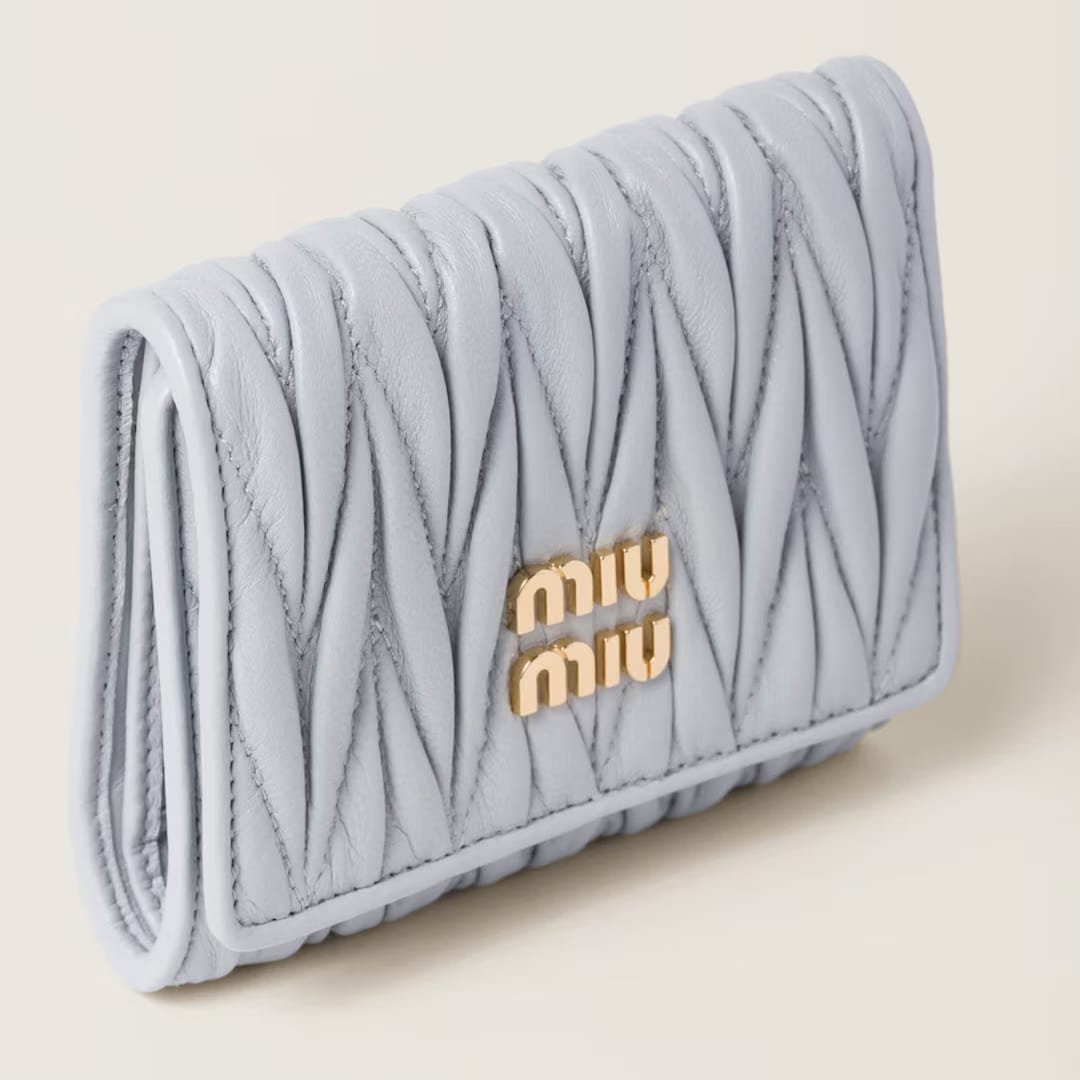 Miu Miu MIUMIU MATELASSE NAPPA LEATHER WALLET