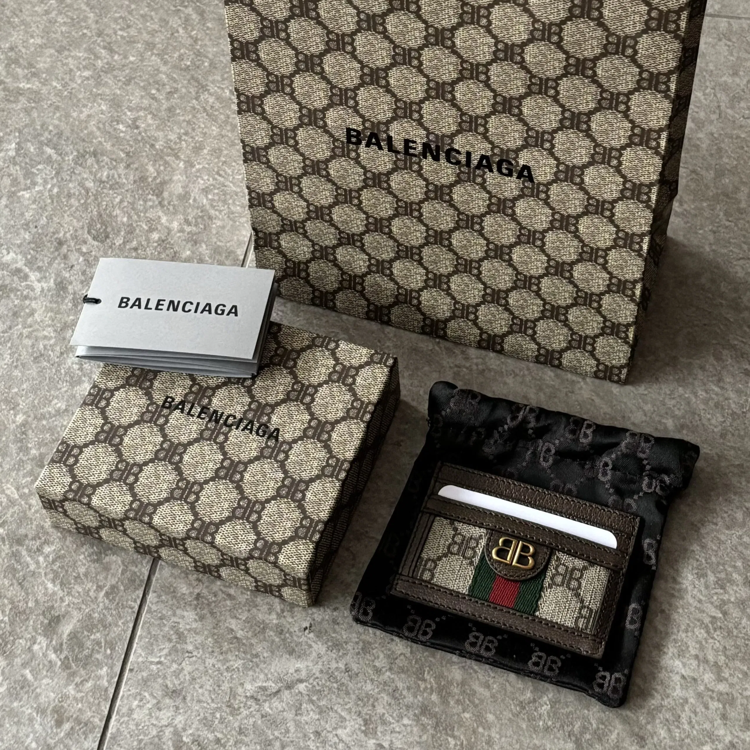 BALENCIAGA X GUCCI HACKER PROJECT CARD HOLDER – BRAND NEW
