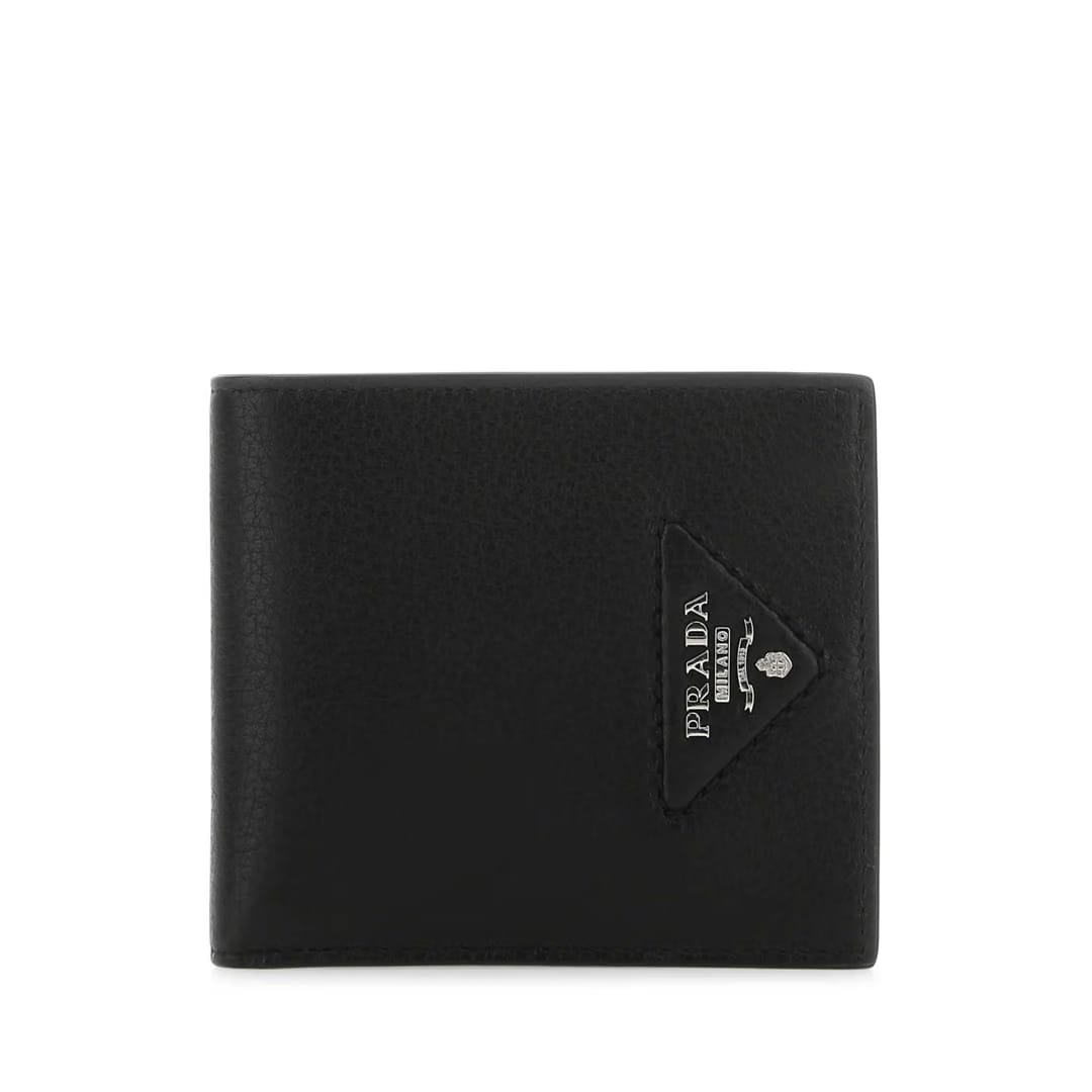 PRADA LOGO PLAQUE BIFOLD WALLET