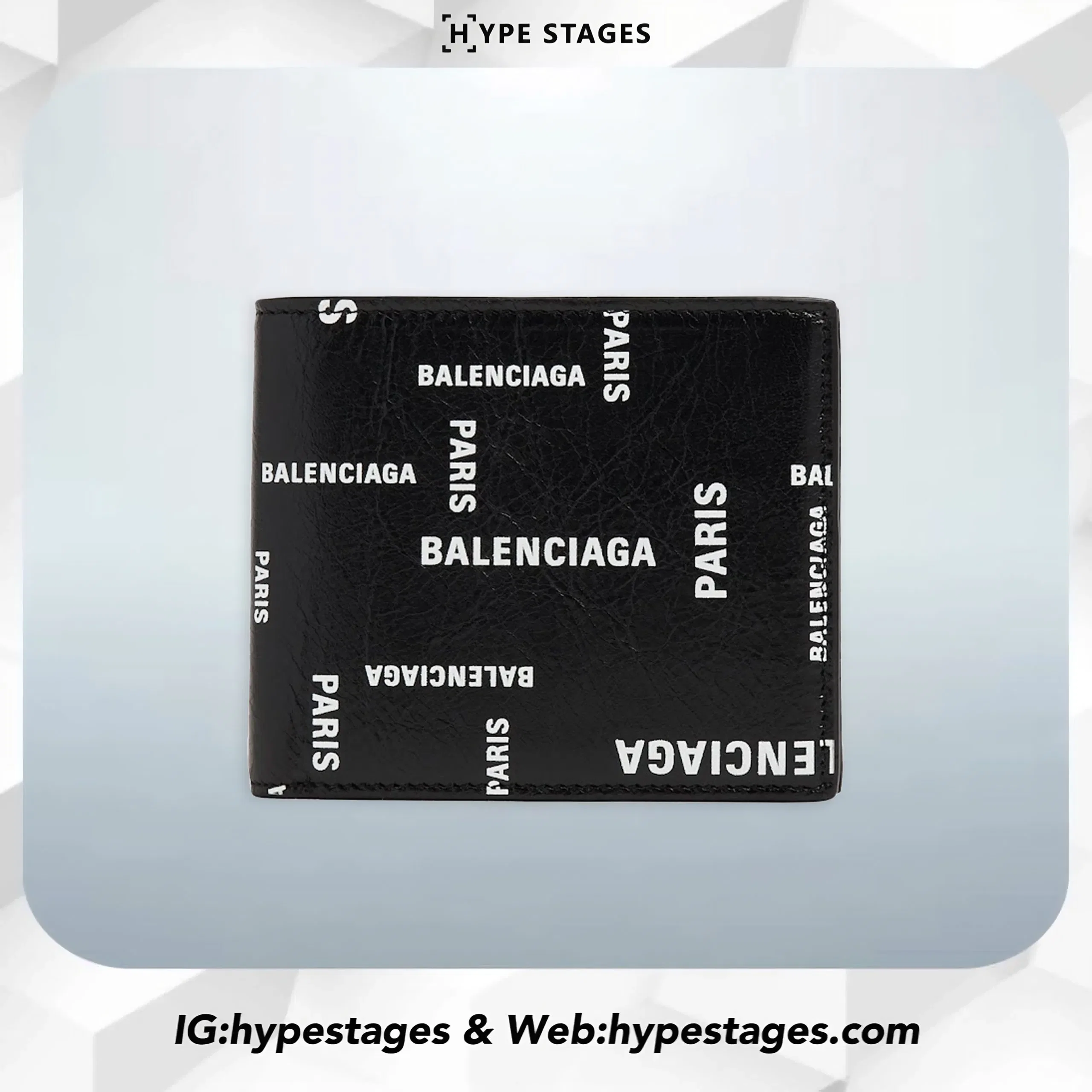 BALENCIAGA LOGO BIFOLDED WALLET