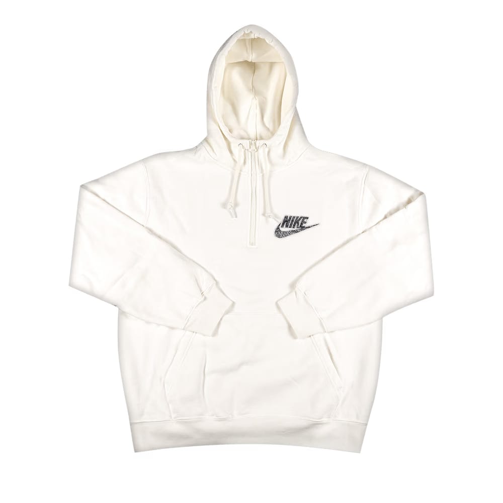 Supreme x Nike Half Zip Hoodie White