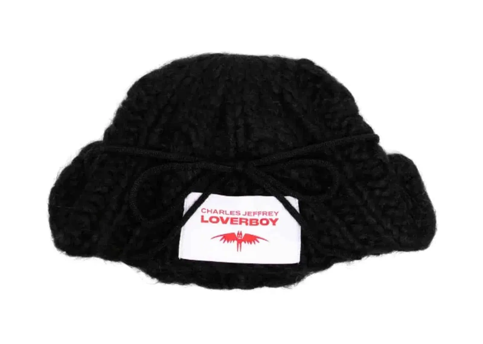 Charles Jeffrey LOVERBOY Chunky Aviator Beanie Black
