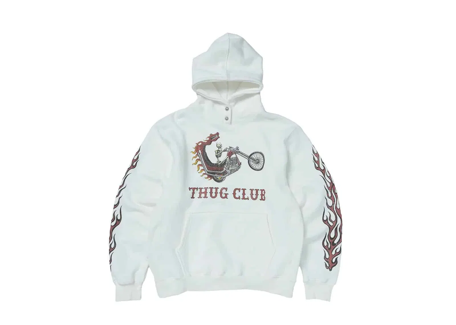 THUG CLUB Dragon Chopper Hoodie White