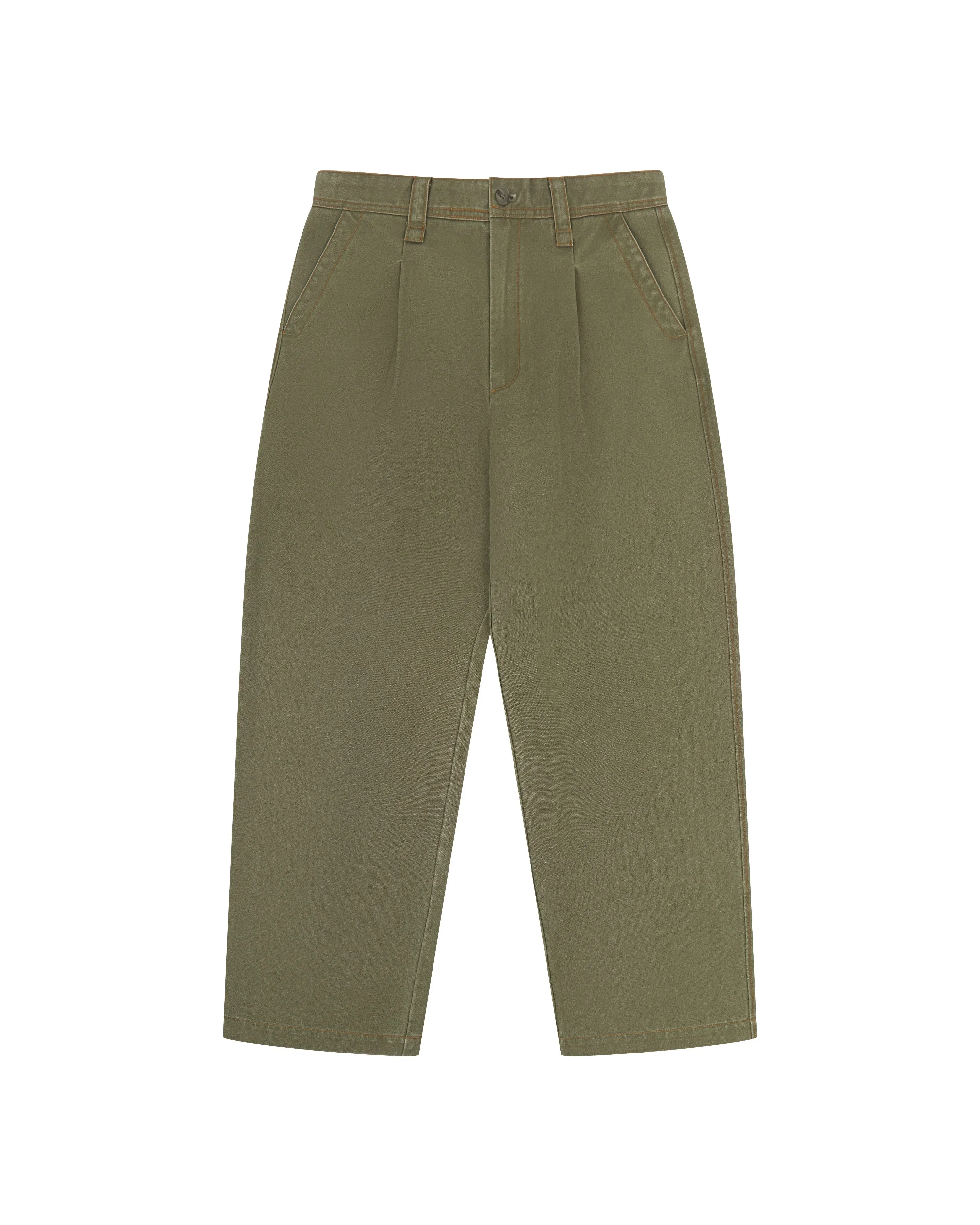 bound Heavy Canvas Workwear Trouser - Army