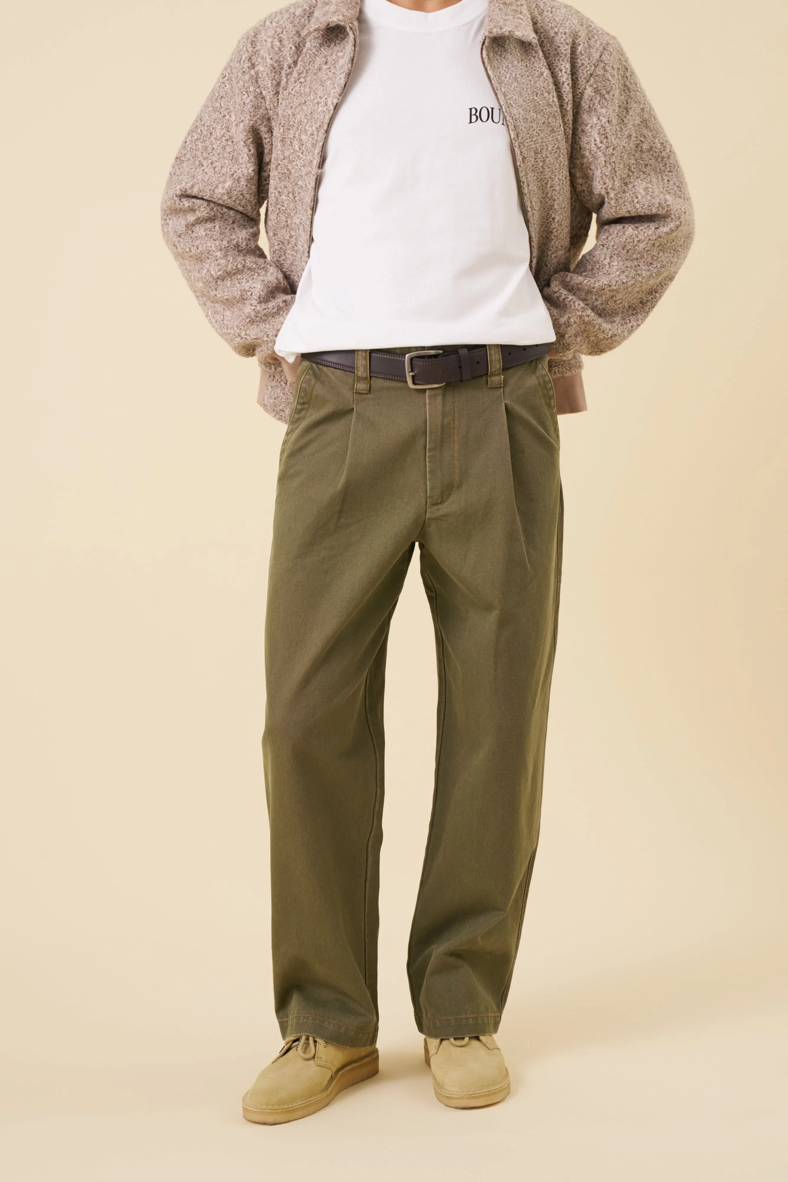 bound Heavy Canvas Workwear Trouser - Army
