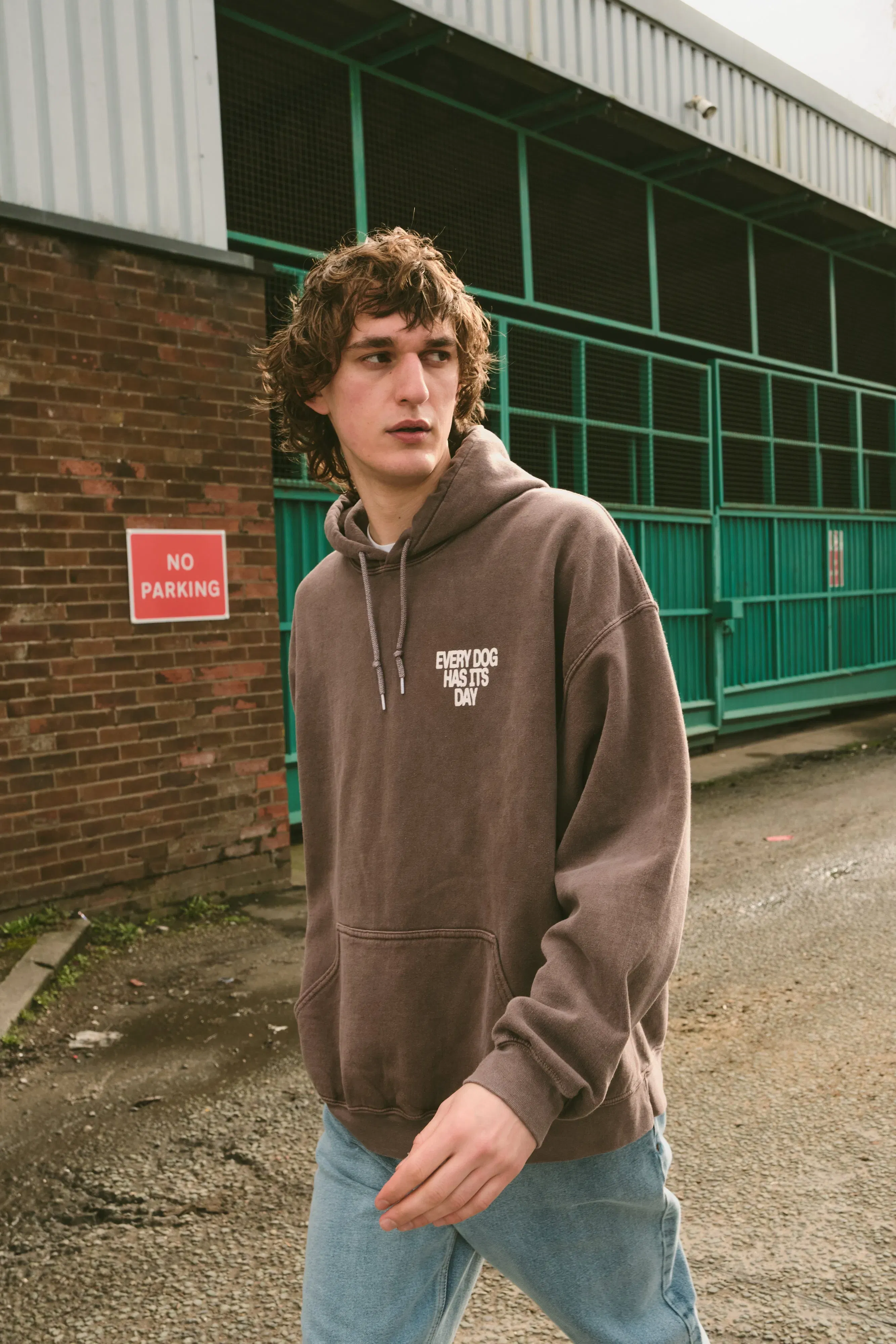 KBar Design KBAR X UN:IK 'Every Dog Has Its Day' Vintage Washed Hoodie - Cocoa